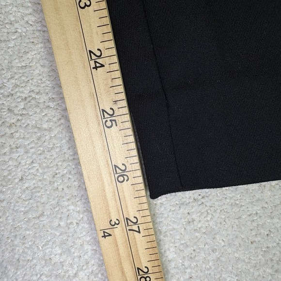 Loft Plus High Rise Side‎ Zip Women's Size 22W Flat Front Back Seam  Black Pants - Picture 4 of 10